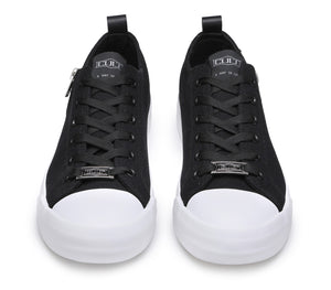 Sneakers da Uomo Basse in Canvas Nere