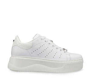 Sneakers da Donna Bianche con Banda a Contrasto