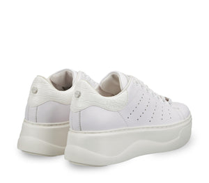 Sneakers da Donna Bianche con Banda a Contrasto