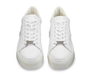Sneakers da Donna Bianche con Banda a Contrasto