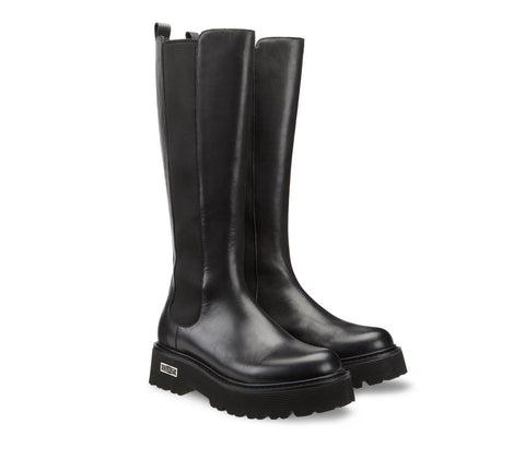 Women's High Boots with Side Elastics