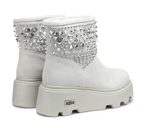 Stivaletto da Donna Sherpa Bianco