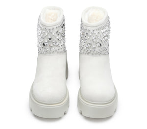 Stivaletto da Donna Sherpa Bianco