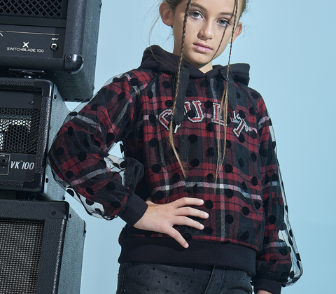 GIRL POLKA DOT SWEATSHIRT