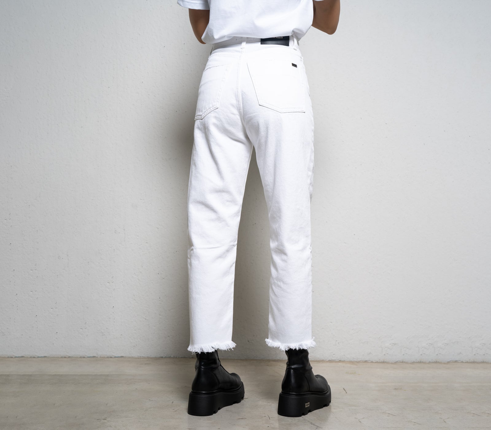 Jeans da Donna a Vita Alta Bianco